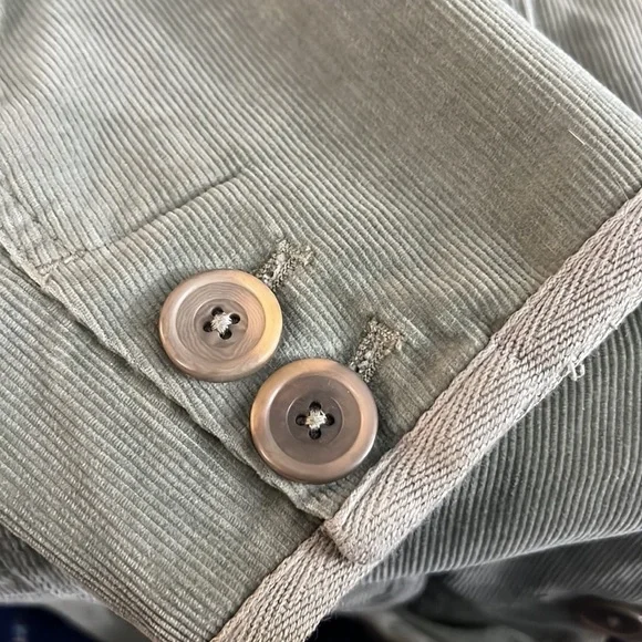 L.L. Bean Pinwheel Cordaroy Button Coat Khaki - Picture 4 of 6